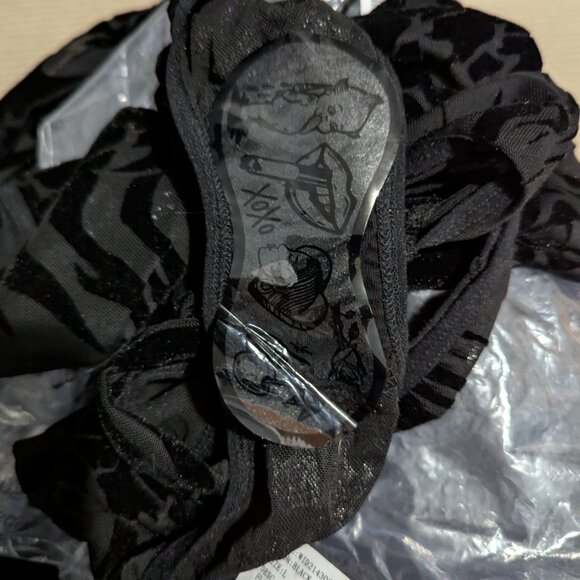 Widow Dolls Kill Ill Fated Love Mesh Bodysuit Black Large - Picture 5 of 7